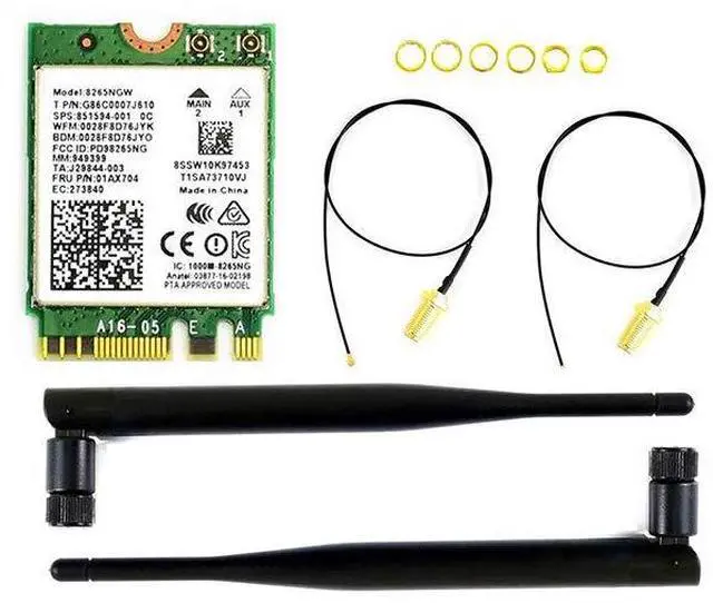 Main image of AC8265 Wireless NIC Module for Jetson Nano(B01) Onboard Intel 8265AC Chip 2.4G / 5G Hz Dual Band WiFi Bluetooth 4.2 IPEX Connector Support Linux, Windows 10/8.1/8/7