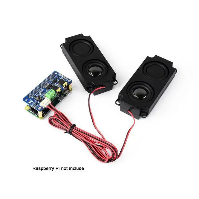 Alt view image 2 of 7 - DA7212 I2S Audio Board for Raspberry Pi, Stereo Audio Codec HAT with Dual Microphones, 3.5mm Headphone Jack + AUX Input, Speaker Terminal/PH2.0 Header, I2C Control, 24-bit/96kHz, EEPROM Auto Load