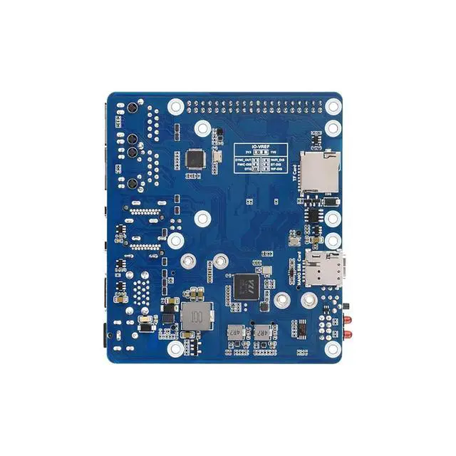 Alt view image 3 of 7 - Dual Ethernet Base Board for Raspberry Pi CM5 Dual 4K & Dual MIPI Display, M.2 B-Key 4G/5G Module Support (Module Sold Separately), Dual USB 3.2 Gen1, NVMe Slot, PoE Ready, 40PIN GPIO