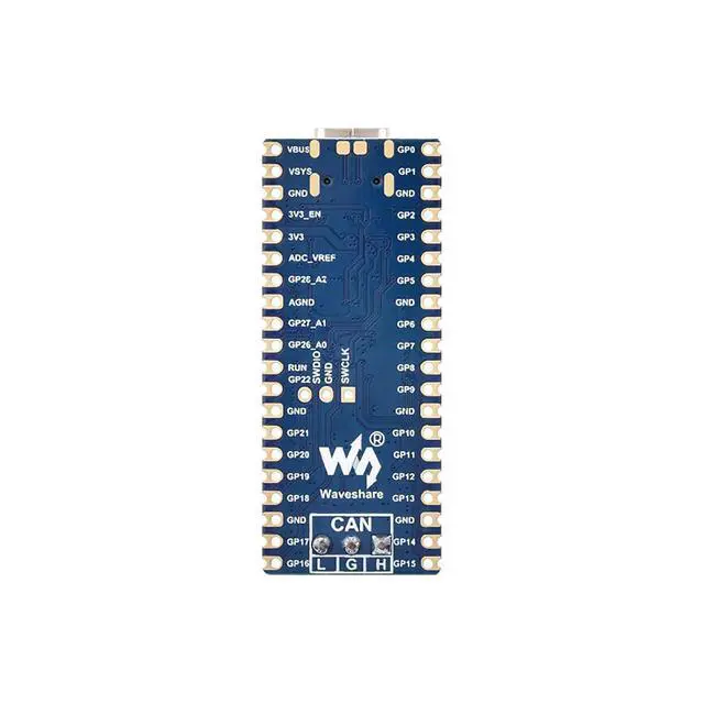 Alt view image 2 of 7 - RP2350-CAN Development Board, Dual-Core Pi RP2350A Microcontroller, CAN Bus Controller XL2515, 150MHz, Pico-Compatible, C/C++ MicroPython Support