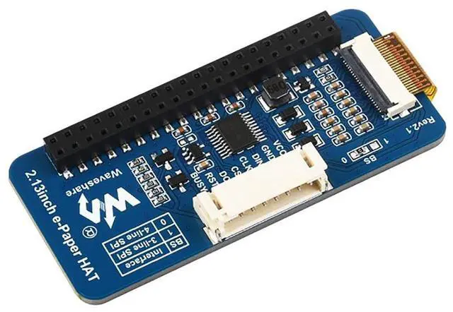 Alt view image 3 of 7 - 2.13 Inch e-Paper Display HAT G, E-Ink Screen 250x122 Red/Yellow/Black/White, SPI Interface, Compatible with Raspberry Pi Arduino STM32, Low Power E-Ink Module for Labels & Tags