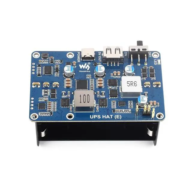 Alt view image 5 of 7 - UPS HAT (E) for Raspberry Pi 5 / 4B / 3B+/Etc. 5V 6A Output USB-C Port Supports Bi-Directional Fast Charging, Pogo Pins Connector for Raspberry Pi UPS