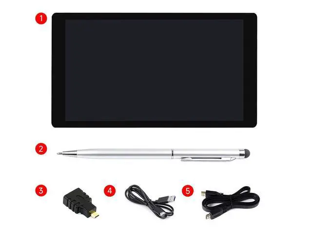 Alt view image 7 of 7 - 5-Inch Capacitive Touch Display for Raspberry Pi/Jetson/Windows PC | 720x1280 IPS LCD Panel with Optical Bonding Glass | HDMI Interface | 5-Point Touch Support | Fits Raspberry Pi OS, Ubuntu, Retropie