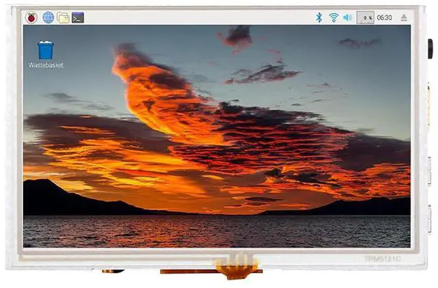 Main image of 5 Inch HDMI Touchscreen for Raspberry Pi/Jetson Nano/PC High-Brightness Display 1024x600 Pixels Toughened Glass Panel IPS Panel Monitor Wide-Bezel Capacitive Touch-5DP-CAPLCD-G