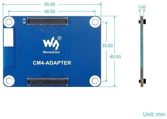 Alt view image 7 of 7 - for Raspberry Pi CM4 Interface Protection Adapter Board Fits Raspberry Pi Compute Module 4 Series Offer Physical Protection for Frequent Plugging and Unplugging of CM4 Socket