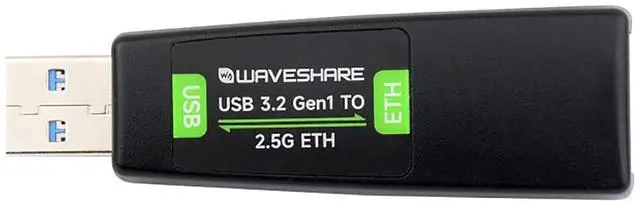 Main image of USB to 2.5G Ethernet Port Converter Fits Raspberry Pi 5/Jetson Nano/PC No Need Driver, Windows/MacOS/Linux/Android Multi-System Support, 2.5G USB ETH Adapter