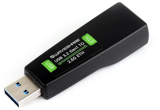 Alt view image 3 of 6 - USB to 2.5G Ethernet Port Converter Fits Raspberry Pi 5/Jetson Nano/PC No Need Driver, Windows/MacOS/Linux/Android Multi-System Support, 2.5G USB ETH Adapter
