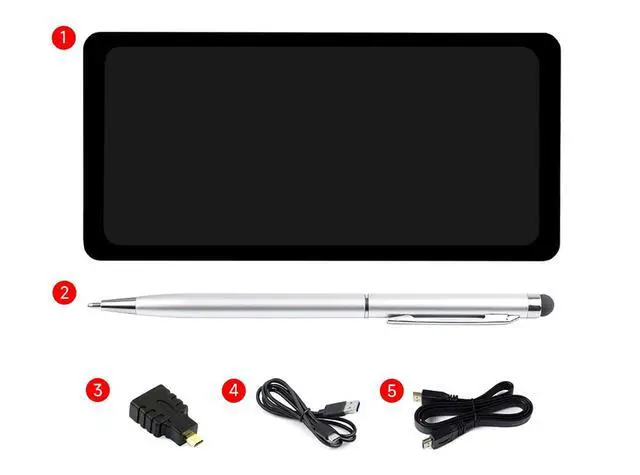 Alt view image 2 of 7 - 6.25inch Capacitive Touch Display for Raspberry Pi Jetson Nano 720×1560 HDMI Interface IPS Panel 5-Point Touch 178° Viewing Angle Supports Windows 11/10 / 8.1/8 / 7