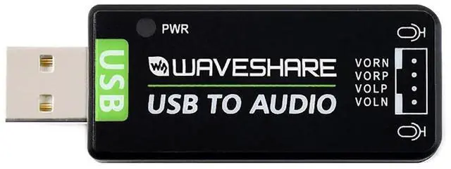 Main image of USB Sound Card USB Audio Module Onboard Microphone for Raspberry Pi/Jetson Nano Driver-Free Plug and Play External Audio Converter