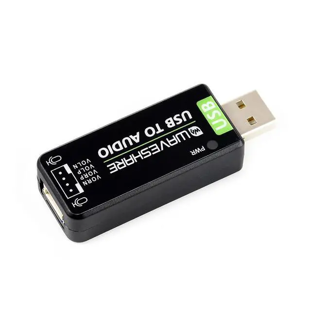 Alt view image 2 of 6 - USB Sound Card USB Audio Module Onboard Microphone for Raspberry Pi/Jetson Nano Driver-Free Plug and Play External Audio Converter