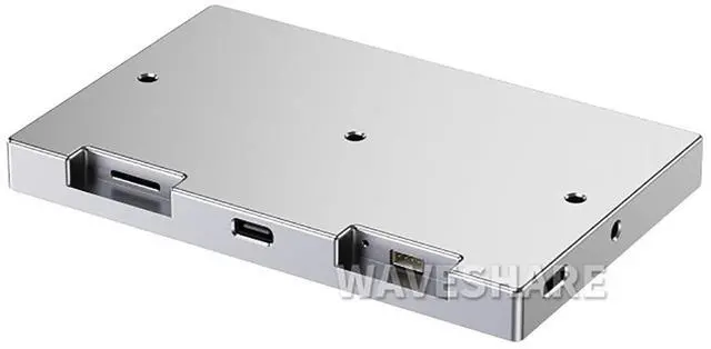 Alt view image 2 of 7 - 5 Inch USB Monitor Desktop Ambient Screen IPS Panel PC Case Secondary Screen 800×480 Type-C Interface with Music Spectrum Analysis Function (Silver)