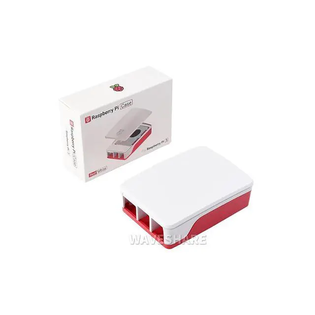 Alt view image 3 of 6 - Official for Raspberry Pi Case Fits Raspberry Pi 5 with Built-in Cooling Fan Red/White Color Precise Openings for Connecting
