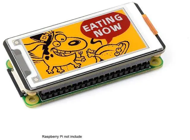 Alt view image 2 of 7 - 2.15 Inch e-Paper Display HAT+ (G), E-Ink Screen 296x160, Red/Yellow/Black/White, SPI Interface, Fits Raspberry Pi Boards/Jetson Nano/Arduino/STM32/RDK X3