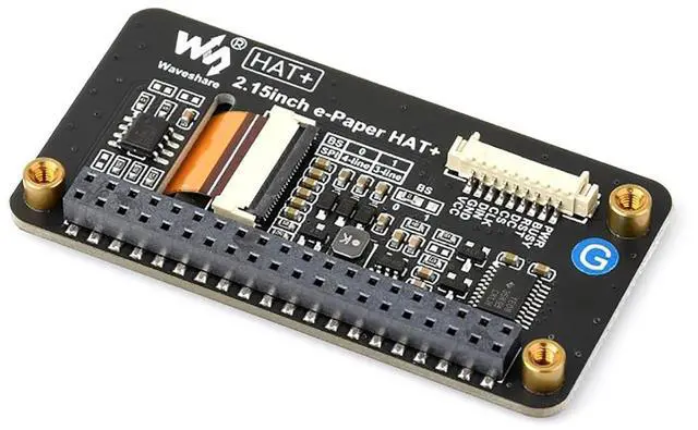 Alt view image 3 of 7 - 2.15 Inch e-Paper Display HAT+ (G), E-Ink Screen 296x160, Red/Yellow/Black/White, SPI Interface, Fits Raspberry Pi Boards/Jetson Nano/Arduino/STM32/RDK X3