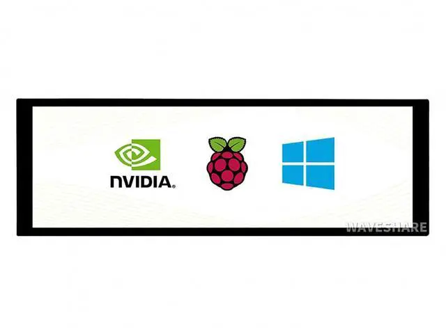Main image of 7.9 Inch HDMI Touchscreen Display, 400×1280 IPS Capacitive LCD, 5-Point Touch, Toughened Glass, for Raspberry Pi, Jetson Nano, Windows 11/10/8/7, Driver-Free Monitor