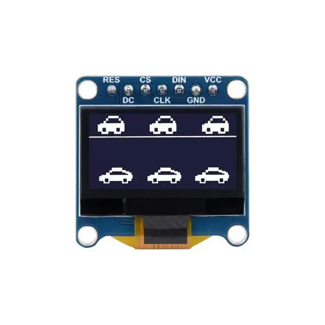 Main image of 0.96 Inch OLED Display Module for Raspberry Pi 4B+ 4B 3B+ 3B 2B+ Zero W WH 2W Ardui STM32 28×64 SPI / I2C Communication Yellow & Blue Color (White)