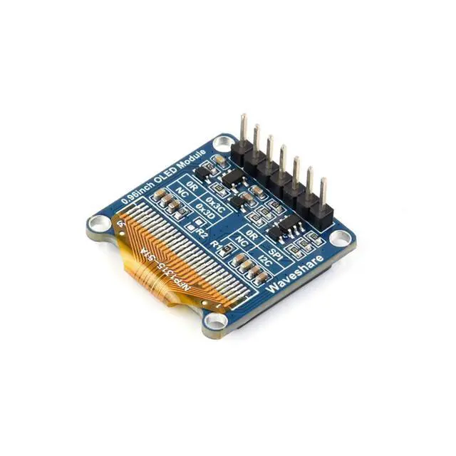 Alt view image 3 of 7 - 0.96 Inch OLED Display Module for Raspberry Pi 4B+ 4B 3B+ 3B 2B+ Zero W WH 2W Ardui STM32 28×64 SPI / I2C Communication Yellow & Blue Color (White)