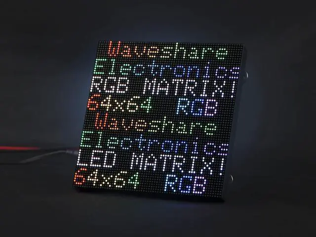 Main image of Full-Color RGB LED Matrix Panel for Raspberry Pi 4B+ 4B 3B+ 3B 2B+ Zero W WH Pico ESP32 Ardui 2.5mm Pitch 64×64 Pixels Adjustable Brightness