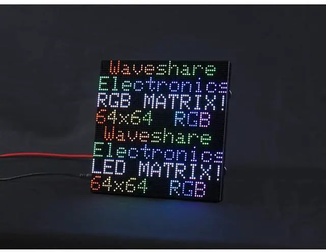 Main image of RGB Full-Color LED Matrix Panel, 64×64 RGB LED Matrix Panel - 2mm Pitch for for Raspberry Pi 4B+ 4B 3B+ 3B 2B+ Zero W WH 2 W Pico ESP32 Ardui Adjustable Brightness