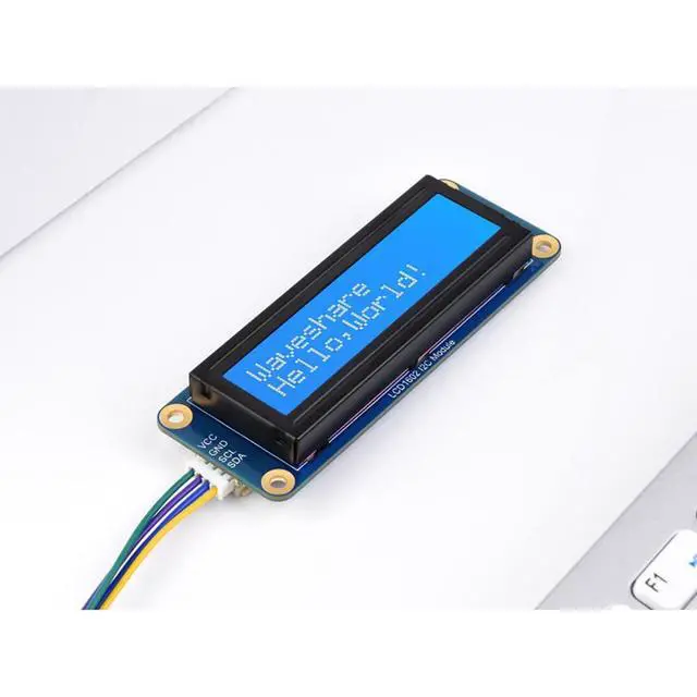 Alt view image 4 of 7 - LCD1602 Display Module for Raspberry Pi 4B+ 4B 3B+ 3B 2B+ Zero W WH Pico Jetson Nano ESP32 Ardui...I2C Display Module 3.3V/5V 16x2 Characters White Color Blue Background