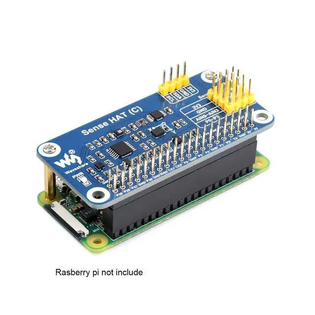 Alt view image 3 of 7 - Sense HAT (C) for Raspberry Pi Series Board, with Multi Sensors Onboard, AD Expansion to Supports External Sensors