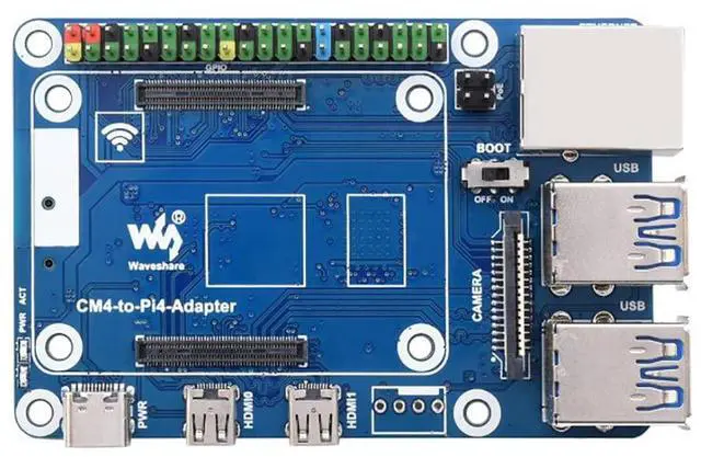 Main image of CM4 to Pi 4B Adapter for Raspberry Pi, Use CM4 to Reproduce The Original Appearance of The Pi 4B, Alternative Solution