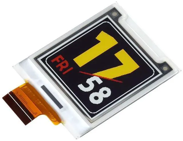 Main image of 1.64inch Square E-Paper (G) Raw Display Panel, Red/Yellow/Black/White for Color E-Ink Screen, 168 × 168