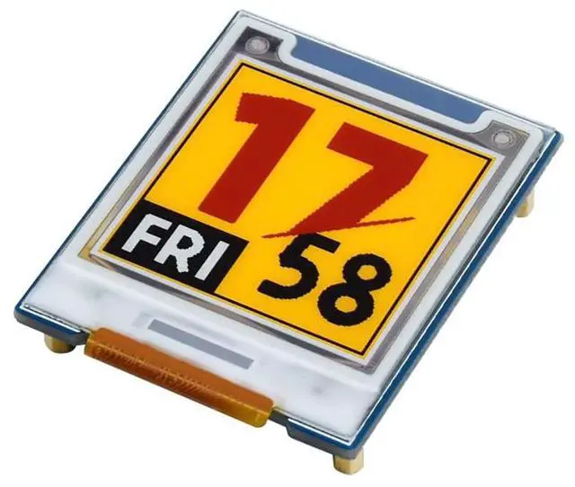 Main image of 1.64inch Square E-Paper Module (G) for Raspberry Pi/Jetson Nano, Red/Yellow/Black/White Four Colors E-Ink Display, 168 × 168