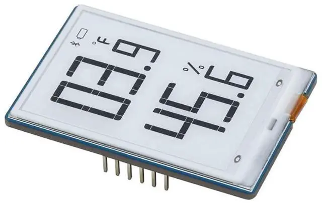 Main image of 1.9inch Segment E-Paper Display Module, 91 Segments, I2C Interface, Support Partial Refresh, Humidifier, Digital Meter