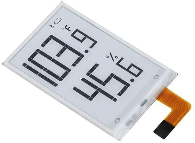 Main image of 1.9inch Segment E-Paper Raw Panel Display Module, 91 Segments, I2C Interface, Support Partial Refresh, Humidifier, Digital Meter