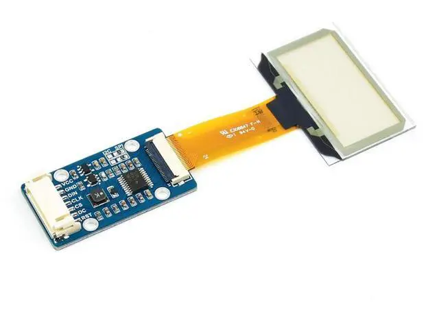 Main image of 1.51inch Transparent OLED Compatible Raspberry Pi/Ardui/TM32, Display Light Blue Color, 128×64, SPI/I2C Interfaces
