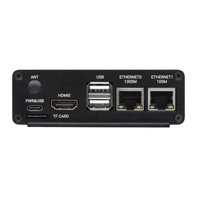 Alt view image 3 of 7 - Dual ETH Quad RS485 Mini-Computer Base on Raspberry Pi Compute Module 4(CM4 NOT Included), Gigabit Ethernet, USB2.0