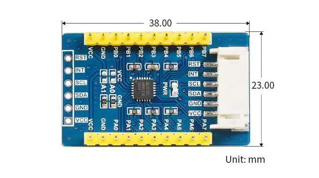 Alt view image 6 of 6 - AW9523B IO Expansion Board, Expanding Up to 64 I/O Ports, I2C InterfaceAllows Using 4 Expansion Boards at The Same Time