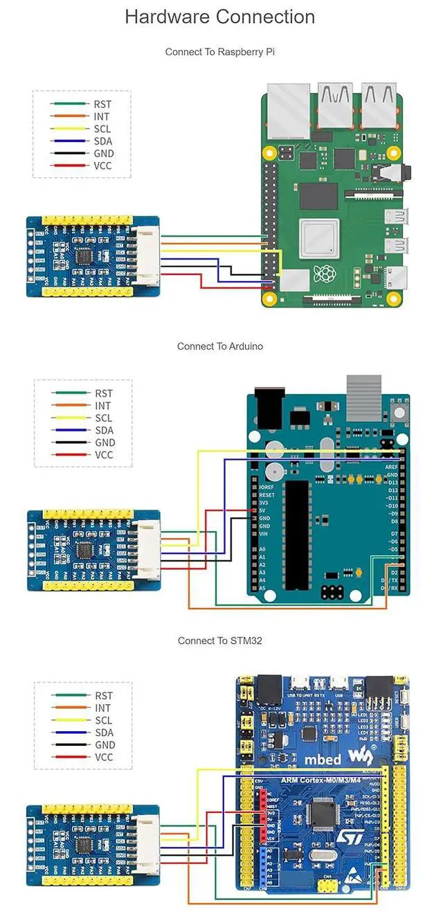Alt view image 5 of 6 - AW9523B IO Expansion Board, Expanding Up to 64 I/O Ports, I2C InterfaceAllows Using 4 Expansion Boards at The Same Time