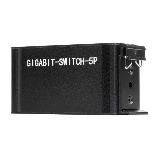 Alt view image 2 of 5 - Industrial Grade 5P Gigabit Ethernet Switch, 5X 10/100/1000M Ethernet Ports, Support DIN Rail Mount, IEEE 802.3X-Compliant