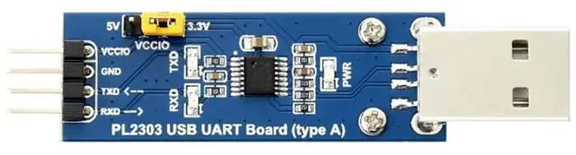 Main image of PL2303 USB to UART (TTL) Communication Module V2, Compatible with 1.8V/2.5V/3.3V/5V Logic Level, USB-A Interface