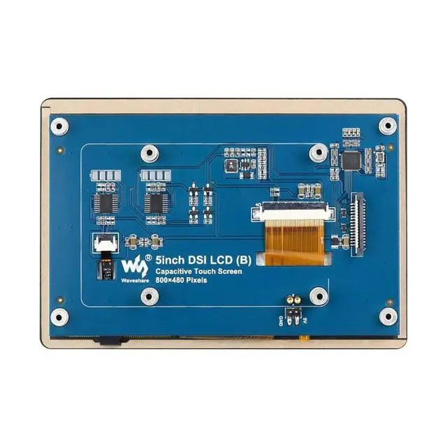Alt view image 2 of 7 - 5inch Capacitive IPS Touch Display Panel for Raspberry Pi Series Board, DSI Interface, 800×480, 5-Points Touch, No Need Driver