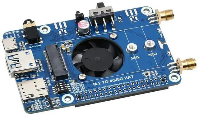 Main image of SIM7600G-H M.2 4G HAT for Raspberry Pi/Jetson Nano, LTE CAT4 Global Band,High Speed, 4G/3G/2G Comunication, GNSS Positioning