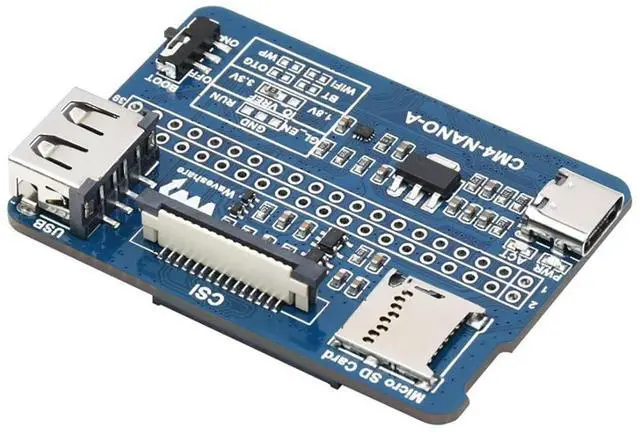 Alt view image 3 of 6 - Nano Base Board (A) for Raspberry Pi Compute Module 4 Lite/eMMC, 40PIN GPIO Interface, Same Size As CM4
