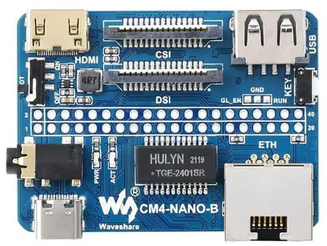 Main image of Nano Base Board (B) for Raspberry Pi Compute Module 4, 40PIN GPIO, Same Size As CM4
