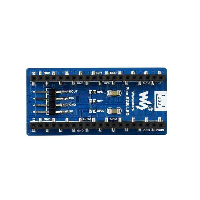 Alt view image 2 of 7 - RGB Full-Color LED Matrix Module Panel for Raspberry Pi Pico Series, Adjustable 256 Level Brightness, 16×10 RGB LEDs
