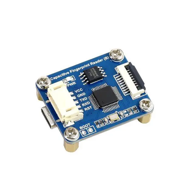 Alt view image 2 of 7 - High Precision Capacitive Fingerprint Reader (B) Module, Dual Ports UART/USB, for Fingerprint Enrolling, Image Processing, Fingerprint Matching and Searching, etc.