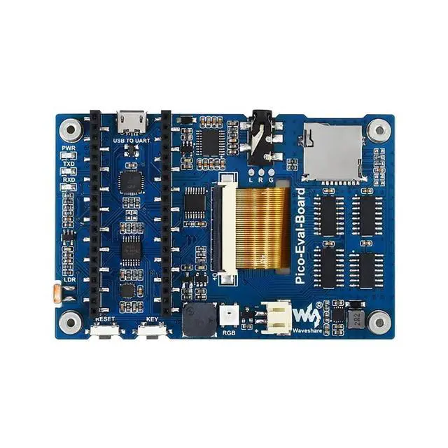 Alt view image 2 of 7 - Overall Evaluation Board Designed for Raspberry Pi Pico,65K Colorful IPS Touch Screen, Misc Onboard Components for Easily Evaluating The RP2040