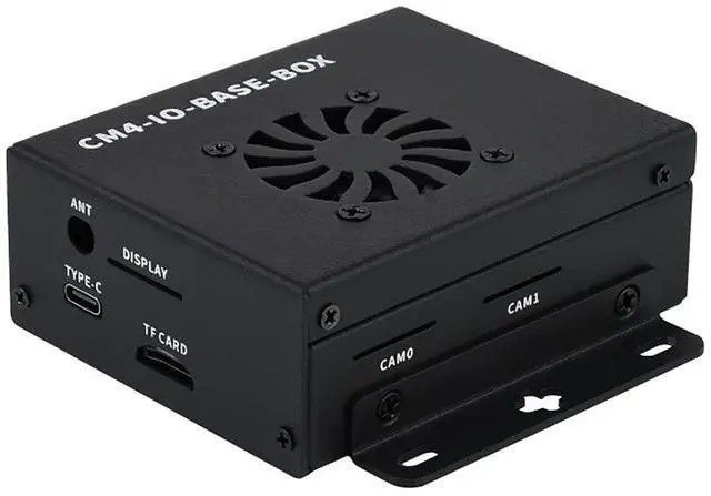 Main image of Mini-Computer Based On Pi Compute Module 4 (CM4 NOT Included), Mini IO Board Full Version,Cooling Fan Inside, Metal Case Cov