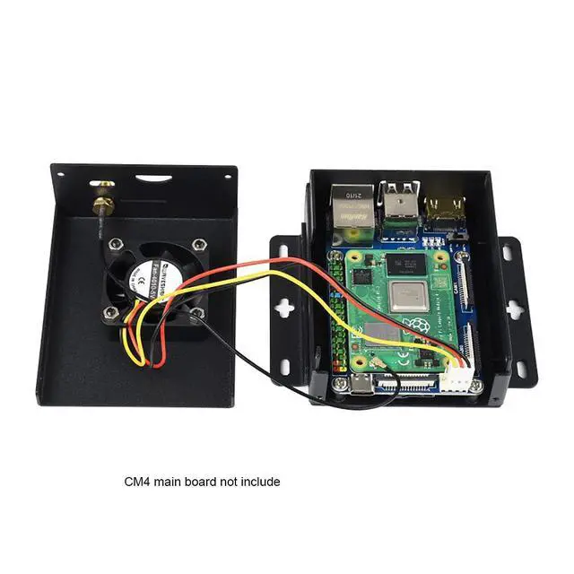 Alt view image 2 of 7 - CM4-IO-BASE-BOX-B + USB HDMI Adapter, for Raspberry Pi Compute Module 4 Easy to Build Your Pi CM4 Mini PC