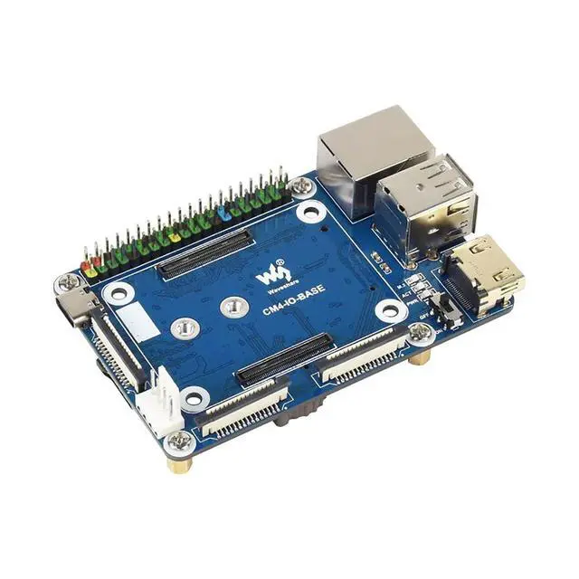 Alt view image 2 of 7 - CM4-IO-BASE-B + USB HDMI Adapter, for Raspberry Pi Compute Module 4 More USB and HDMI Connectors Via FFC