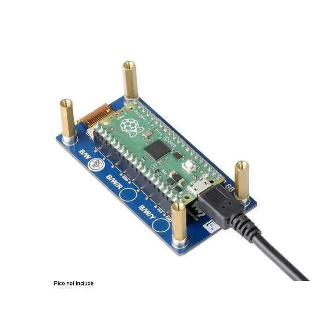 Alt view image 3 of 7 - 2.66inch E-Paper E-Ink Display Module for Raspberry Pi Pico, 296×152 Pixels, Black/White,Partial Refresh Support, SPI Interface