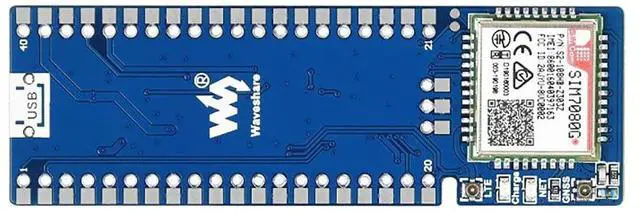 Main image of SIM7080G NB-IoT/Cat-M(EMTC) / GNSS Module HAT for Raspberry Pi Pico Series Board, Global Band Support