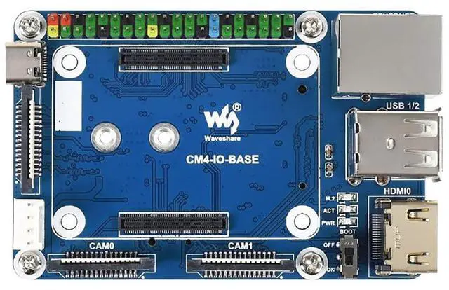 Alt view image 3 of 7 - Mini Base Board (B) Designed for Raspberry Pi Compute Module 4 CM4 Or Being Integrated Into End Products 40PIN GPIO Header