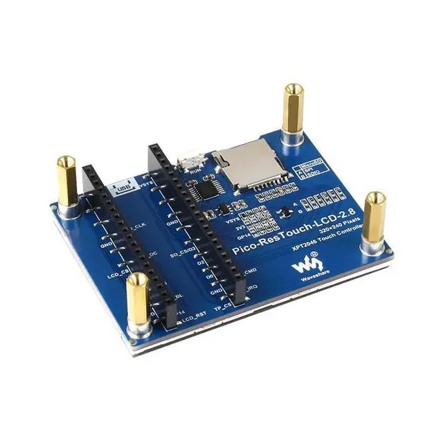 Alt view image 2 of 7 - 2.8inch Touch Display Module for Raspberry Pi Pico Series with XPT2046 and ST7789 Driver, 262K Colors, 320×240 Pixels, Using SPI Bus